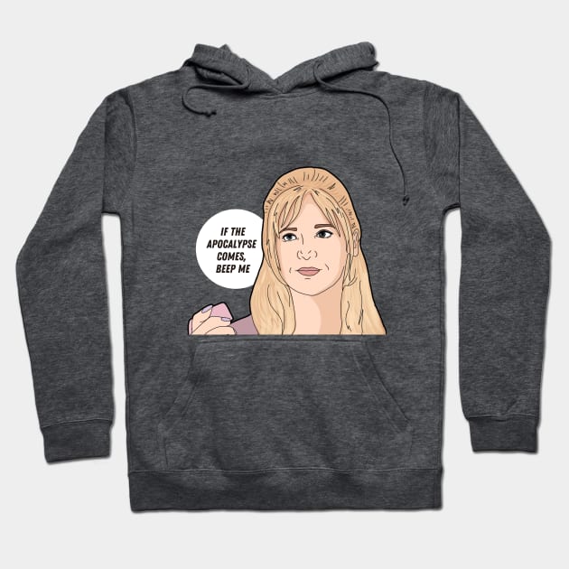 Buffy Summers Beep Me Apocalypse BTVS Hoodie by likeapeach